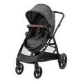 Коляска MAXI-COSI ZELIA S TRIO Dark Grey (Black Frame/Brown Leather + CabrioFix S i-Size + сумка) — Photo 12