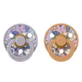 Пустушка BIBS x Liberty Colour Latex Round (кругла) June Blossom – Pumpkin Mix (2 в упаковці) 6-18 міс.
