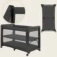 Ліжечко дитяче 3 в 1 Lionelo PATTY GREY GRAPHITE — Photo 3