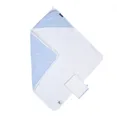 Рушник з капюшоном Childhome 80x80 flower blue, арт. CCBCMBF — Photo 2