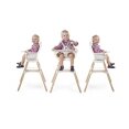 Стілець для годування Childhome Evolu ONE.80° з бампером - natural/white — Photo 5