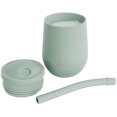 Чашка у наборі з кришкою та соломинкою EZPZ оливкова MINI CUP (SET) SAGE — Photo 1