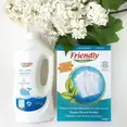 Органічний рідкий пральний порошок Friendly Organic без запаху 1000 мл (20 прань) — Photo 3