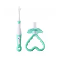 Набір: прорізувач для зубів та щітка First Brush and Teether Set (від 0 до 3 років), (Brush-baby) — Photo 2