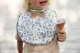Нагрудник для годування Elodie Details Baby Bib Garden Leo Toile Bow — Photo 1