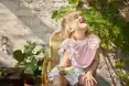 Нагрудник для годування Elodie Details Baby Bib Embroidery Anglaise Pink — Photo 1