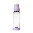 Скляна дитяча пляшечка BIBS Glass Boheme Baby Bottle Round Latex 1 pack 240 мл Medium Flow (середній потік) Ivory — Photo 1