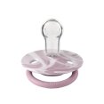 Соска пустушка BIBS De Lux Silicone Round (кругла) – Tie Dye Heather White 0-36 міс.