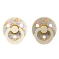 Пустушка BIBS x Liberty Colour Latex Round (кругла) Strawberries and Cream – Ivory Mix (2 в упаковці) 0-6 міс.