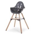 Стілець для годування Childhome Evolu 2 з бампером natural/anthracite