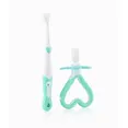Набір: прорізувач для зубів та щітка First Brush and Teether Set (від 0 до 3 років), (Brush-baby) — Photo 4