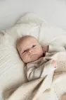 В'язана ковдра BIBS Knitted Blanket Pointelle Ivory — Photo 2