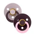 Пустушка Studio Colour 2 PACK Fusion Latex Round (кругла) – Dusky Lilac Plum mix (2 в упаковці) 6-18 міс. — Photo 1
