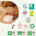 Одноразові дитячі підгузки BioEmbrace "NATY". Розмір 2 (3-6 кг.), 33 шт. в упаковці. — Photo 4