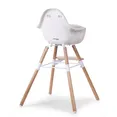Стілець для годування Childhome Evolu 2 з бампером natural/white, арт. CHEVOCHNW — Photo 10