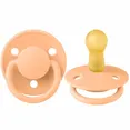 Соска пустушка BIBS De Lux Latex Round (кругла) – Sunshine/Peach Sunset (2 в упаковці) 0-6 міс. — Photo 2