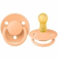 Соска пустушка BIBS De Lux Latex Round (кругла) – Sunshine/Peach Sunset (2 в упаковці) 0-6 міс. — Photo 2