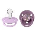 Пустушка BIBS x Liberty De Lux Silicone Round (кругла) Onesize – Chamomile Lawn Mauve / Violet Sky Mix (2 в упаковці) 0-36 міс.