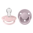 Соска пустушка BIBS De Lux Silicone Round (кругла) – Blossom/Dusky Lilac (2 в упаковці) 0-36 міс.