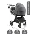 Універсальна коляска 2 в 1 Bair Pixel Anthracite Black — Photo 12