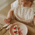 Набір для годування Elodie Details Silicone Plate Set Rosy Bow — Photo 1