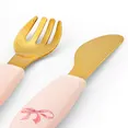 Набір для годування Elodie Details Silicone Plate Set Rosy Bow — Photo 6