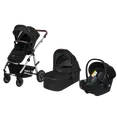 Універсальна коляска 3 в 1 Lionelo AMBER BLACK SILVER