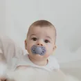 Соска пустушка BIBS Infinity Silicone Anatomical (анатомічна) – Fossil Grey/Mauve (2 в упаковці) 6-18 міс. — Photo 2