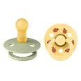 Пустушка Studio Colour 2 PACK Latex Round (кругла) Ladybug – Sage Mix (2 в упаковці) 6-18 міс. — Photo 1