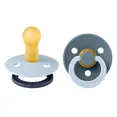 Пустушка Studio Colour 2 PACK Fusion Latex Round (кругла) – Baby Blue Petrol mix (2 в упаковці) 18міс.+