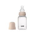 Дитяча пляшечка BIBS Baby Bottle Round Silicone 150 мл Slow Flow (повільний поток) Blush