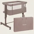 Ліжечко приставне Lionelo AURORA BEIGE TAUPE