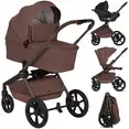 Універсальна коляска 3 в 1 Lionelo FREYA 3IN1 BROWN CHOCOLATE