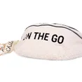 Сумка через плече Childhome Banana bag teddy white, арт. CWBANATW — Photo 4