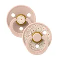 Пустушка Studio Colour Latex Round (кругла) Jasmine – Blush (2 в упаковці) 6-18 міс. — Photo 1