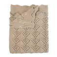 В'язана ковдра BIBS Knitted Blanket Wavy Ivory — Photo 1
