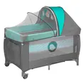 Ліжечко-манеж Lionelo SVEN PLUS TURQUOISE / GREY — Photo 1