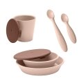 Набір посуду (миски, ложки, чашка) BIBS Complete Dinner Set - Blush — Photo 1