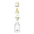 Дитяча пляшечка BIBS Baby Bottle Round Latex 150 мл Slow Flow (повільний поток) Ivory — Photo 6