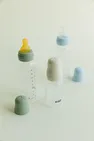 Дитяча пляшечка BIBS Baby Bottle Round Latex 270 мл Medium Flow (середній поток) Baby Blue — Photo 3