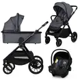 Універсальна коляска 3 в 1 Lionelo LAYLA 3IN1 GREY STONE