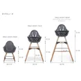 Стілець для годування Childhome Evolu 2 з бампером natural/anthracite, арт. CHEVOCHNA — Photo 1