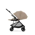 Прогулянкова коляска Cybex Melio Carbon Almond Beige (з бампером) — Photo 4