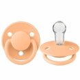 Соска пустушка BIBS De Lux Silicone Round (кругла) – Sunshine / Peach Sunset (2 в упаковці) 0-36 міс. — Photo 2