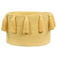 Корзина Lorena Canals Tassels Yellow 30 x 45 x 45