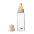 Дитяча пляшечка BIBS Baby Bottle Round Latex 270 мл Medium Flow (середній потік) Blush