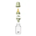 Дитяча пляшечка BIBS Baby Bottle Round Latex 150 мл Slow Flow (повільний поток) Ivory — Photo 7