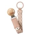 Тримач для пустушки BIBS Pacifier Clip Braided Blush