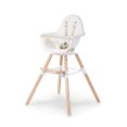 Стілець для годування Childhome Evolu ONE.80° з бампером - natural/white