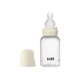 Дитяча пляшечка BIBS Baby Bottle Round Silicone 150 мл Slow Flow (повільний поток) Ivory